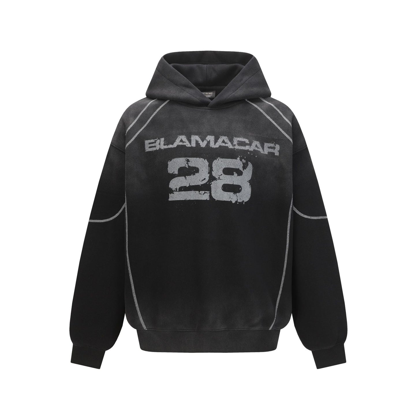 Wash dirty and dyed hoodies with water