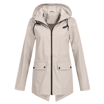 Windproof Jacket Zipper Hooded Outdoor Windproof Jacket Thin Outdoor Jacket for Women