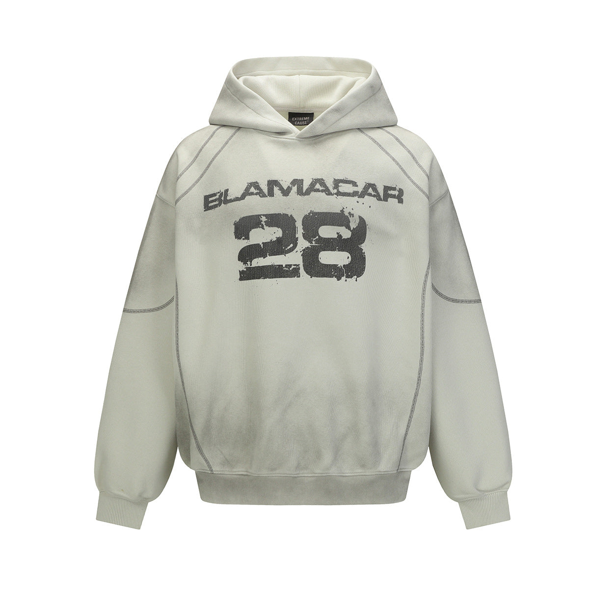 Wash dirty and dyed hoodies with water