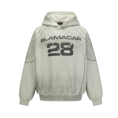 Wash dirty and dyed hoodies with water