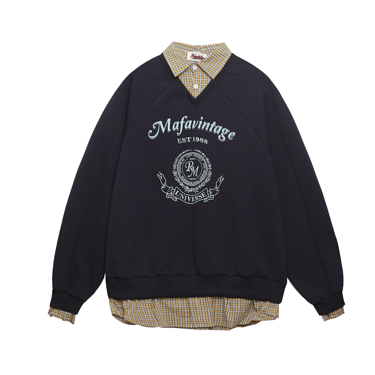 Polo shirt lapel sweatshirt men's and women's