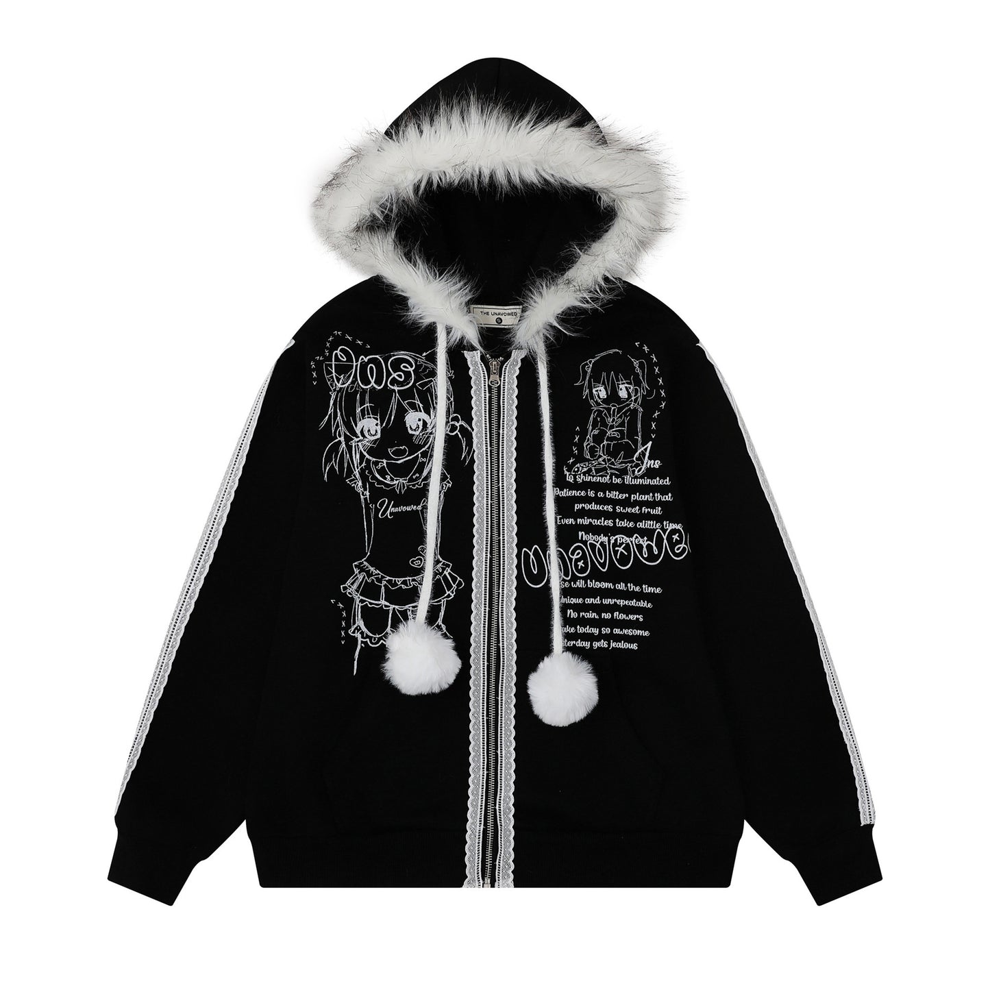 Cartoon Anime Zipper Hoodie