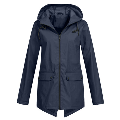 Windproof Jacket Zipper Hooded Outdoor Windproof Jacket Thin Outdoor Jacket for Women