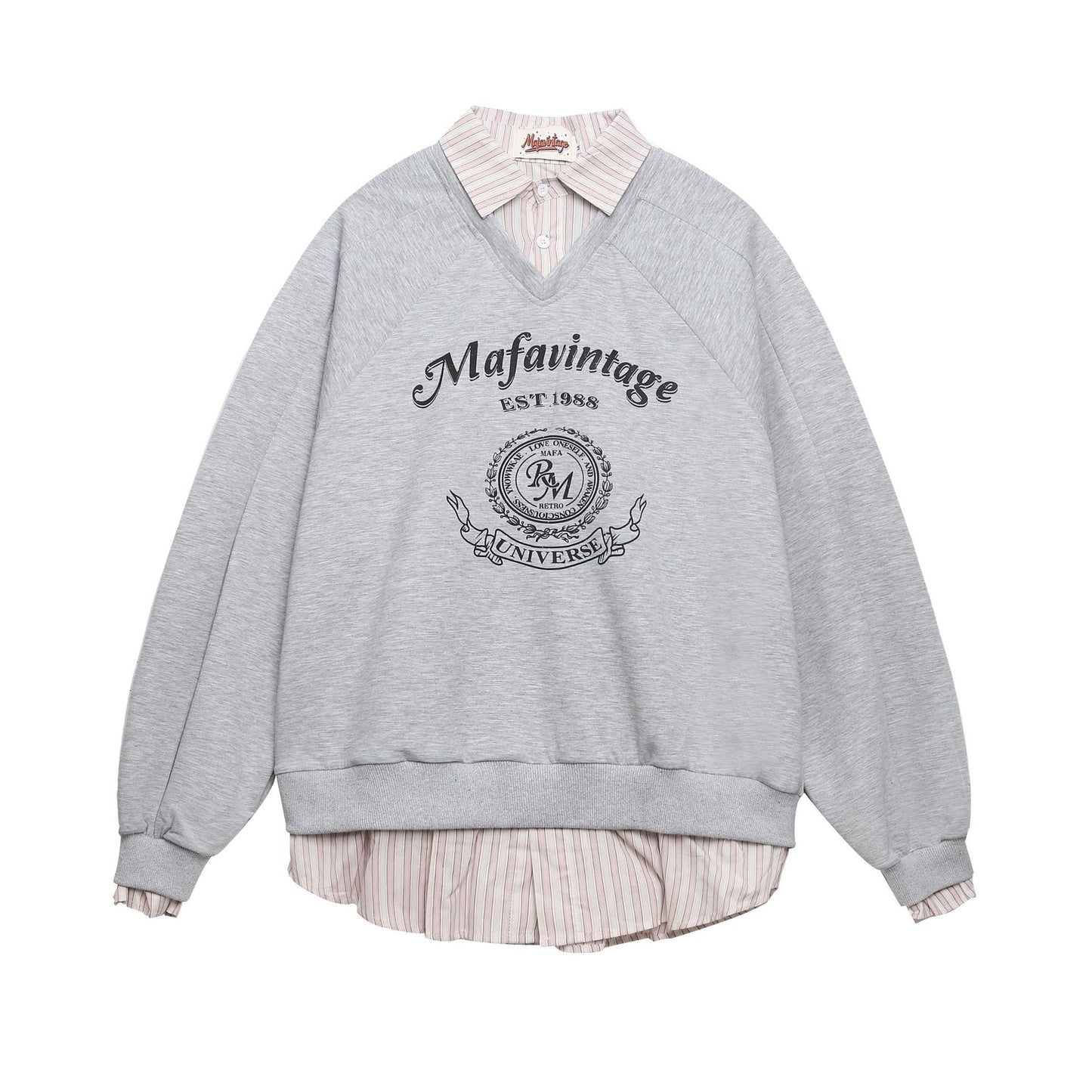 Polo shirt lapel sweatshirt men's and women's