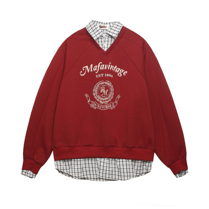 Polo shirt lapel sweatshirt men's and women's