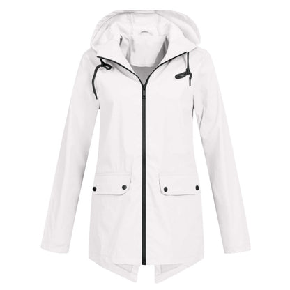 Windproof Jacket Zipper Hooded Outdoor Windproof Jacket Thin Outdoor Jacket for Women