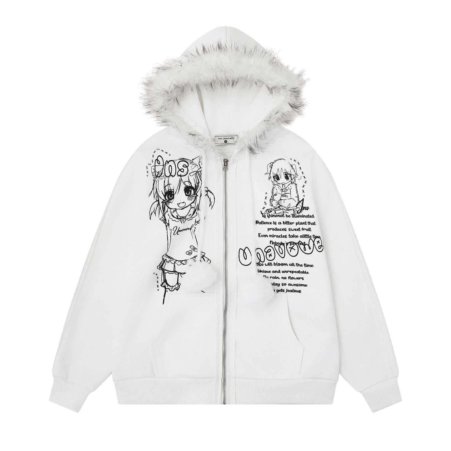 Cartoon Anime Zipper Hoodie